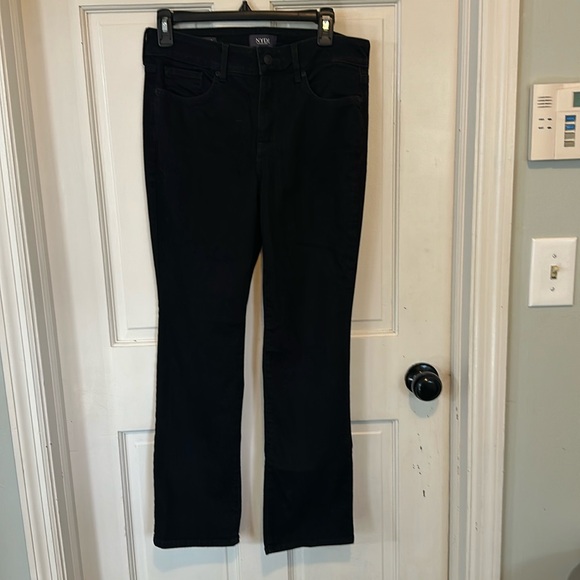 NYDJ Not Your Daughters Jeans Size 8P Black Marilyn Straight Jeans Stretchy - Picture 6 of 16